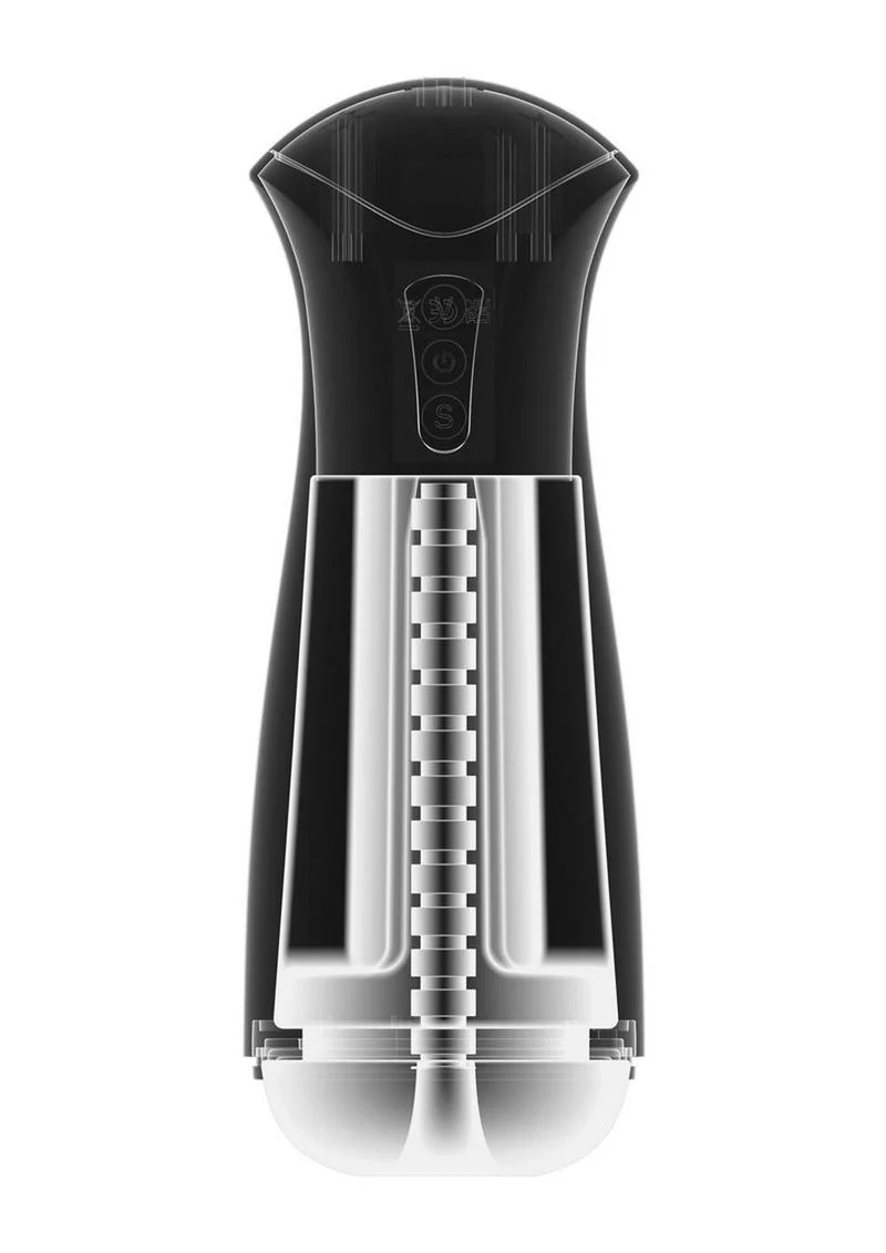 Pdx Elite Fap-Gasm Rechargeable Male Masturbator - Black/Frosted - Image 4