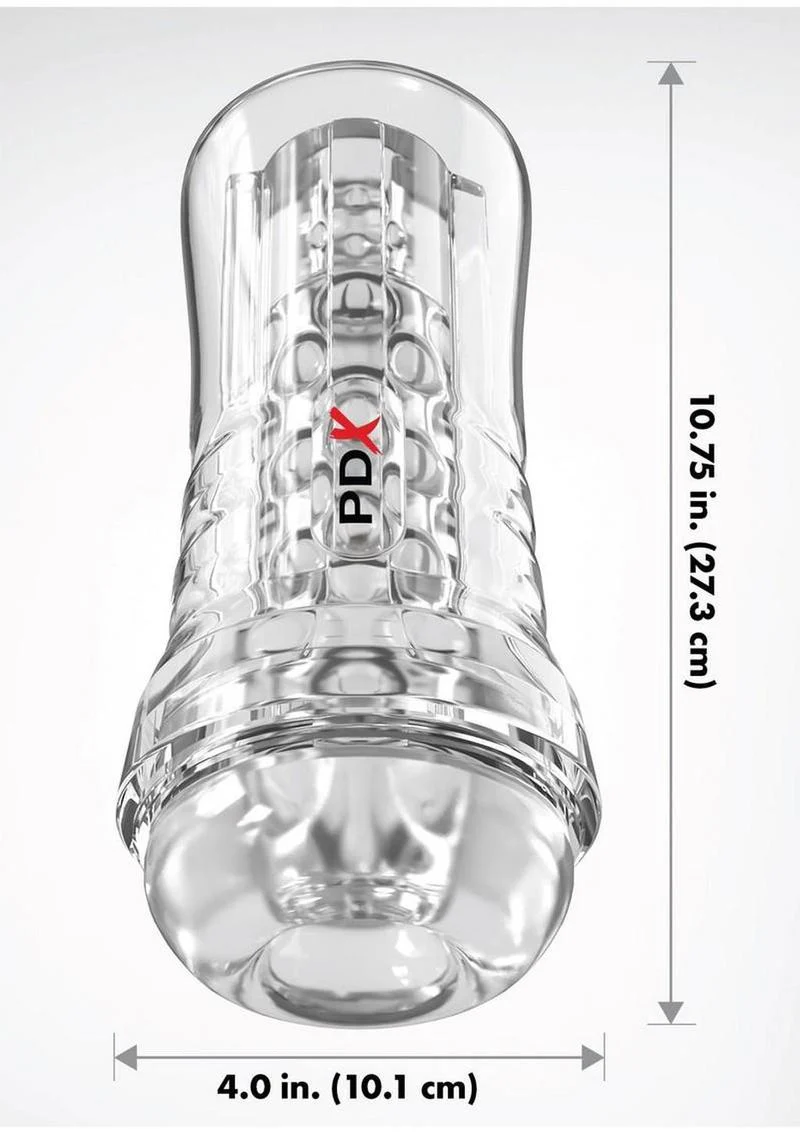 Pdx Elite Viewtube See-Thru EZ-Grip Stroker - General Orifice - Image 4