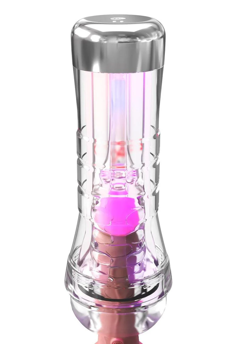 Pdx Elite Viewtube XXL See-Thru EZ-Grip Led Stroker - Image 3