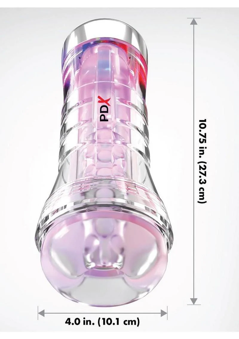 Pdx Elite Viewtube XXL See-Thru EZ-Grip Led Stroker - Image 4