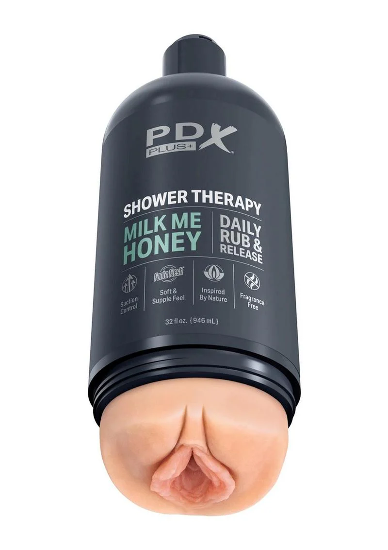 Pdx Plus Shower Therapy Milk Me Honey Discreet Stroker - Image 4