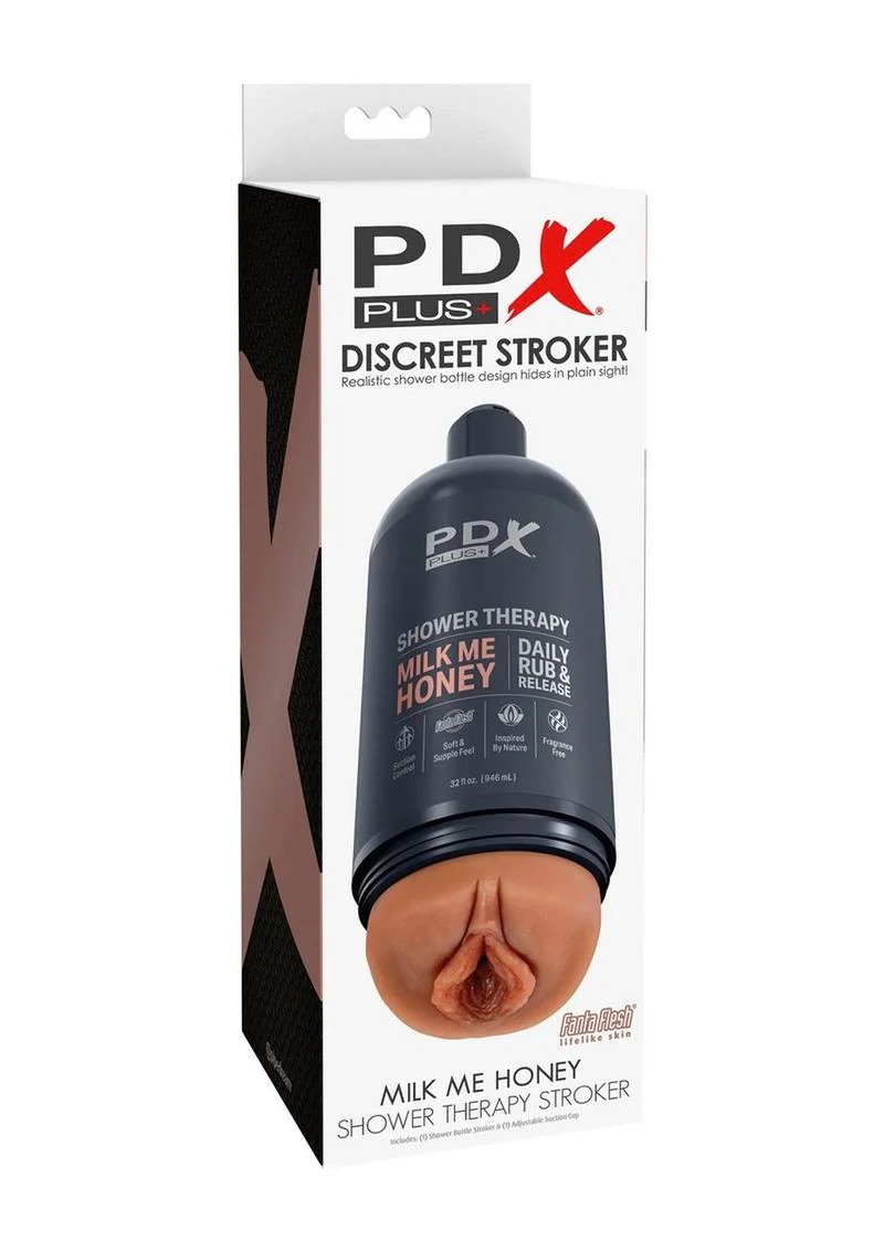 Pdx Plus Shower Therapy Milk Mehoney Discreet Stroker - Image 2