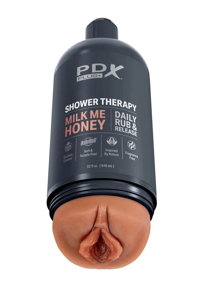 Pdx Plus Shower Therapy Milk Mehoney Discreet Stroker - Image 3