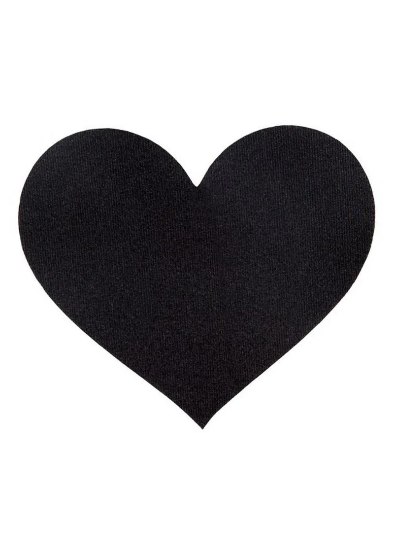 Peekaboo Classic Black Hearts Pasties - Image 3