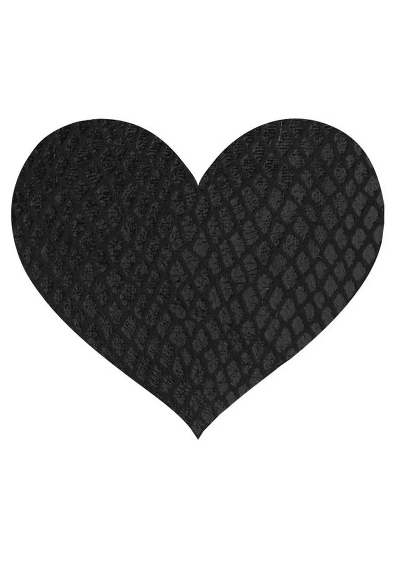 Peekaboo Classic Black Hearts Pasties - Image 4