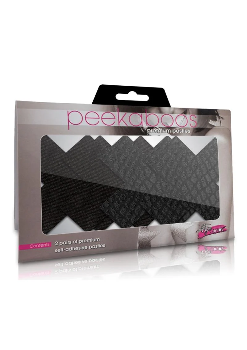 Peekaboo Classic Black X Pasties - Image 2