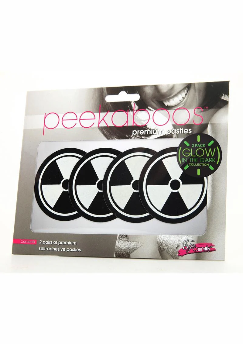 Peekaboo Glow In The Dark Hazmat Pasties - Image 2