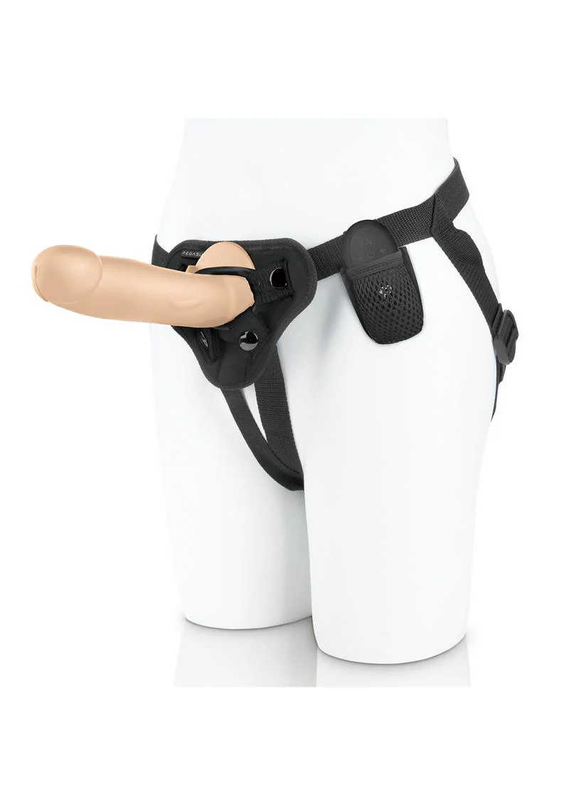 Pegasus Realistic Silicone Rechargeable Dildo with Remote Control and Adjustable Harness - Image 2