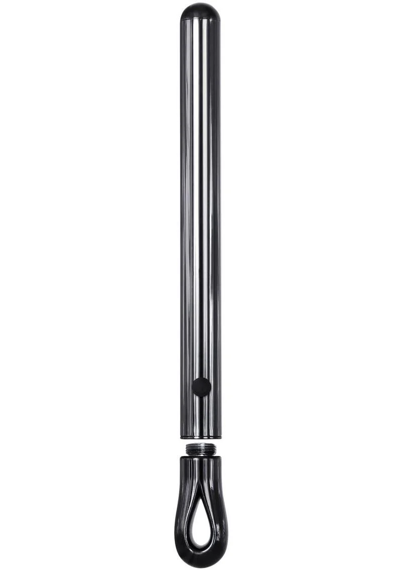 Pen Pal Rechargeable Compact Stainless Steel Vibrator - Black Chrome - Image 4