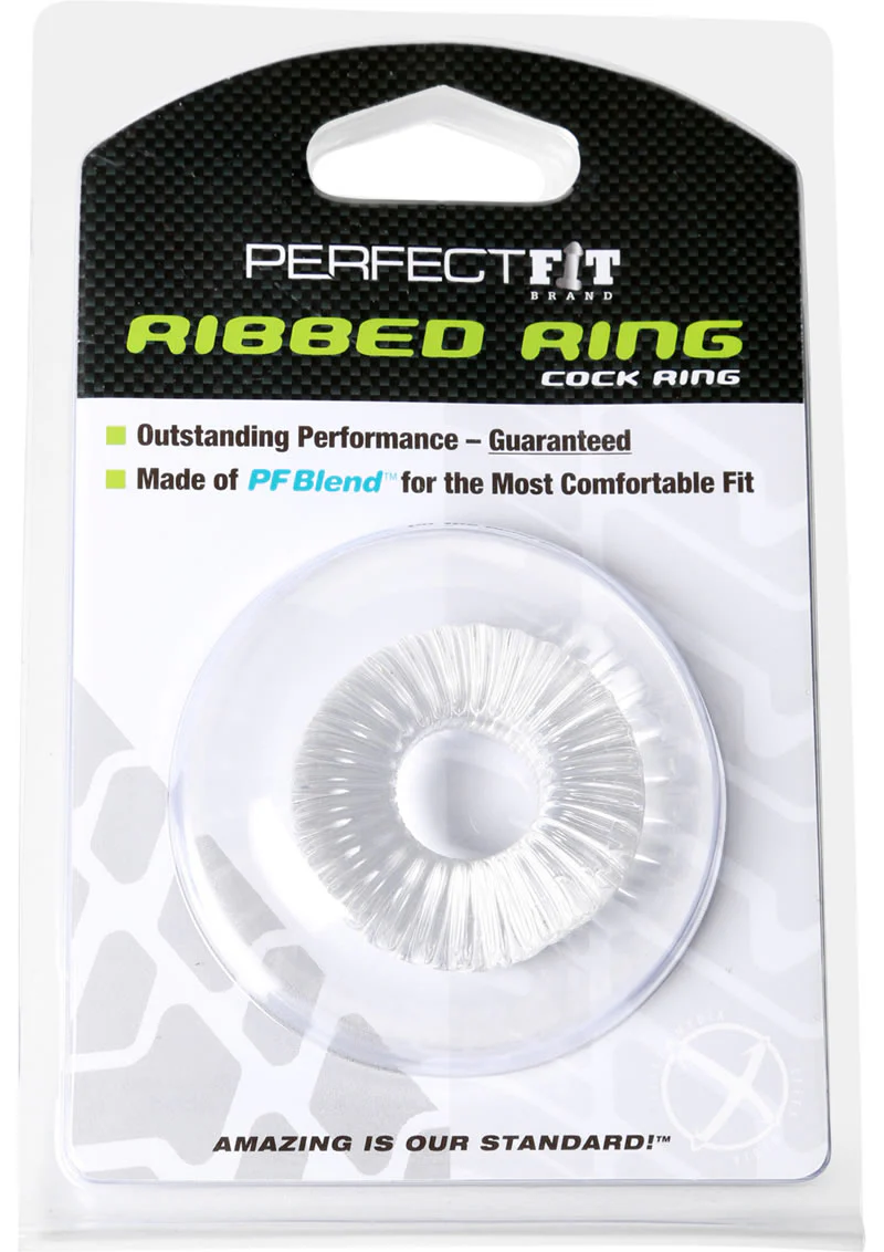 Perfect Fit Ribbed Ring Cock Ring - Image 5