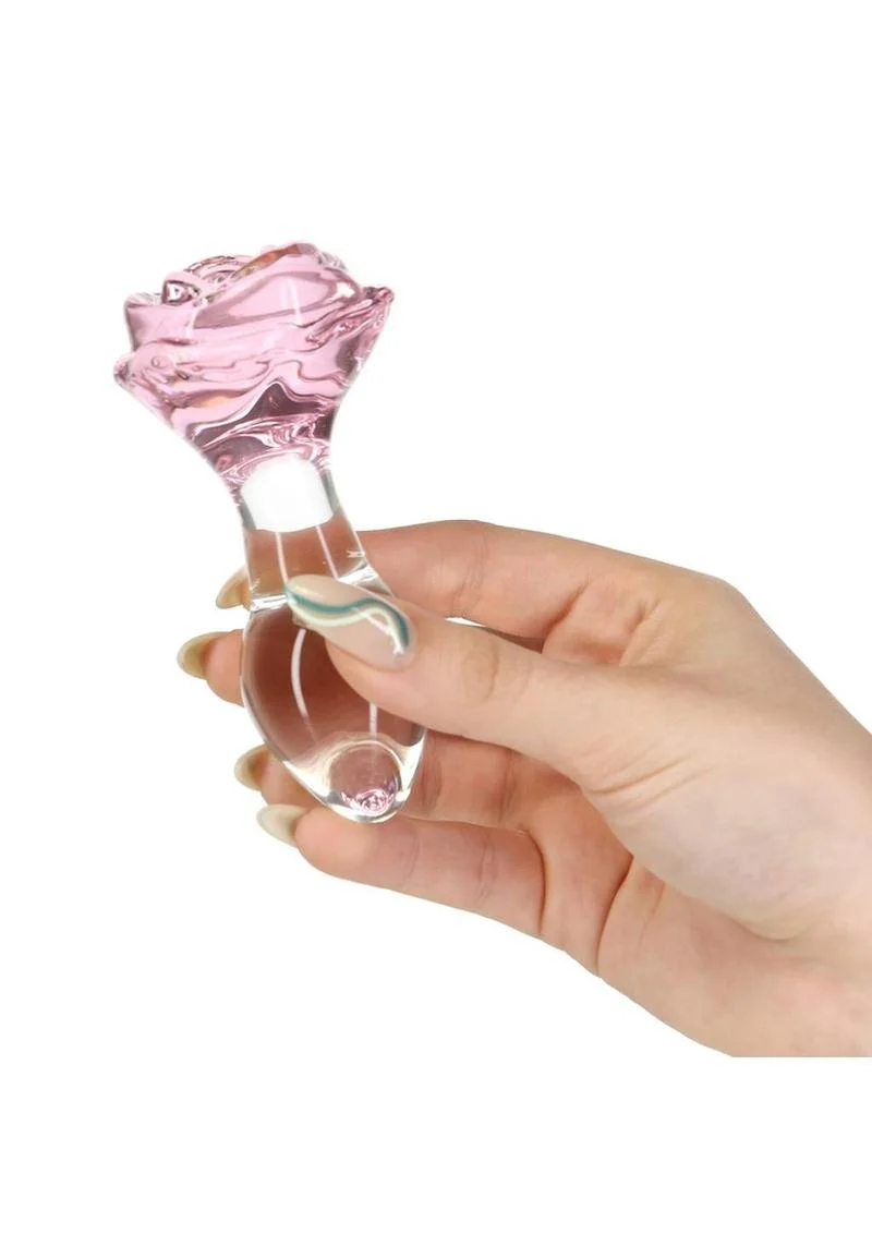Pillow Talk Rosy Glass Anal Plug - Image 4