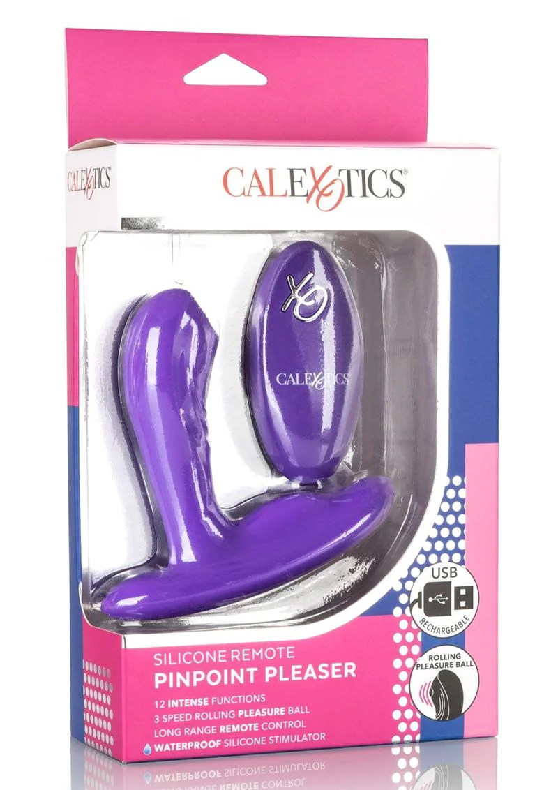 Pinpoint Pleaser Silicone Rechargeable P-Spot Vibrator with Remote Control - Image 2