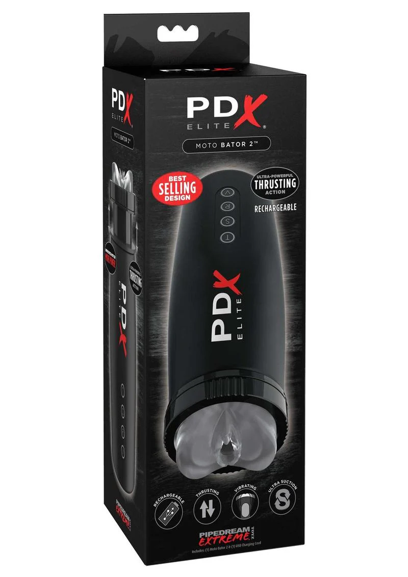 Pipedream Extreme Elite Rechargeable Motorbator 2 Masturbator - Pussy - Image 2