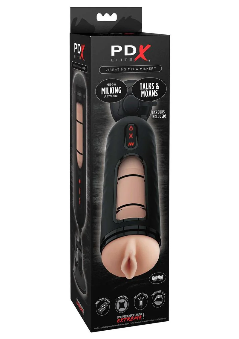 Pipedream Extreme Elite Rechargeable Vibrating Mega Milker Masturbator - Pussy - Image 2