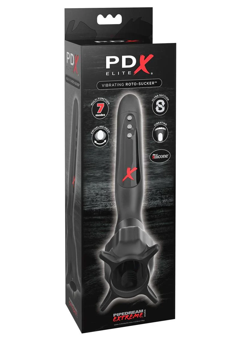 Pipedream Extreme Elite Silicone Vibrating Roto-Sucker Masturbator - Image 2