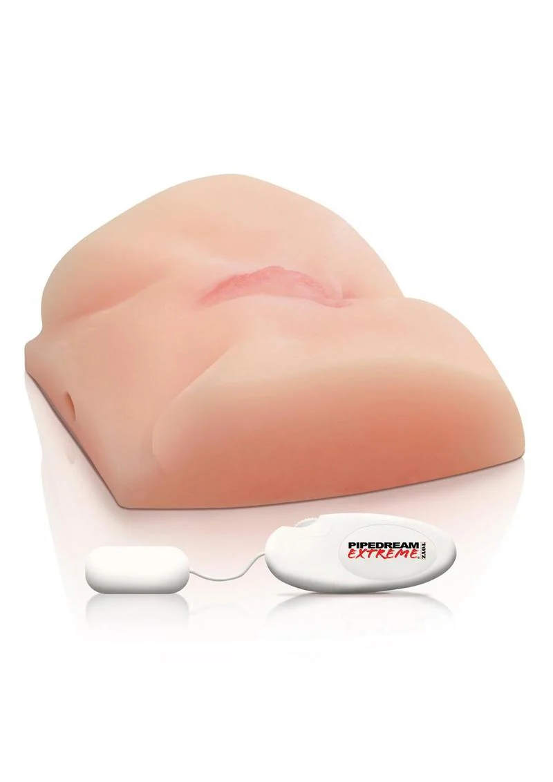 Pipedream Extreme Toyz Big-Ass Vibrating Masturbator - Pussy and Butt - Image 3