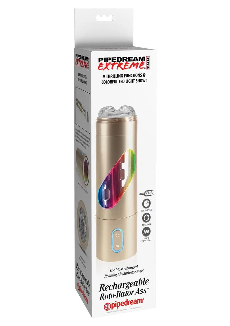 Pipedream Extreme Toyz Rechargeable Roto-Bator Ass Masturbator - Butt - Image 2