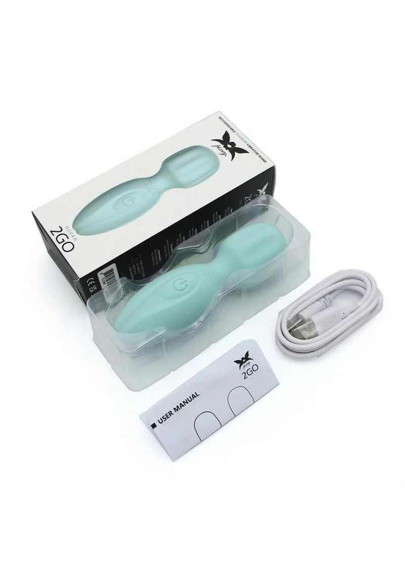 Pixey 2go Rechargeable Silicone Mini Wand - Ocean - Image 4