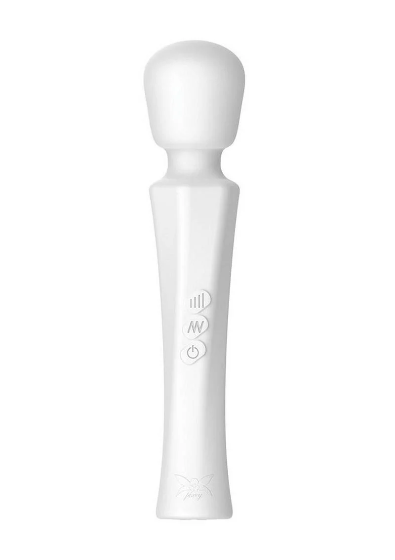 Pixey Aquamini Rechargeable Silicone Body Wand - White Edition - Image 2