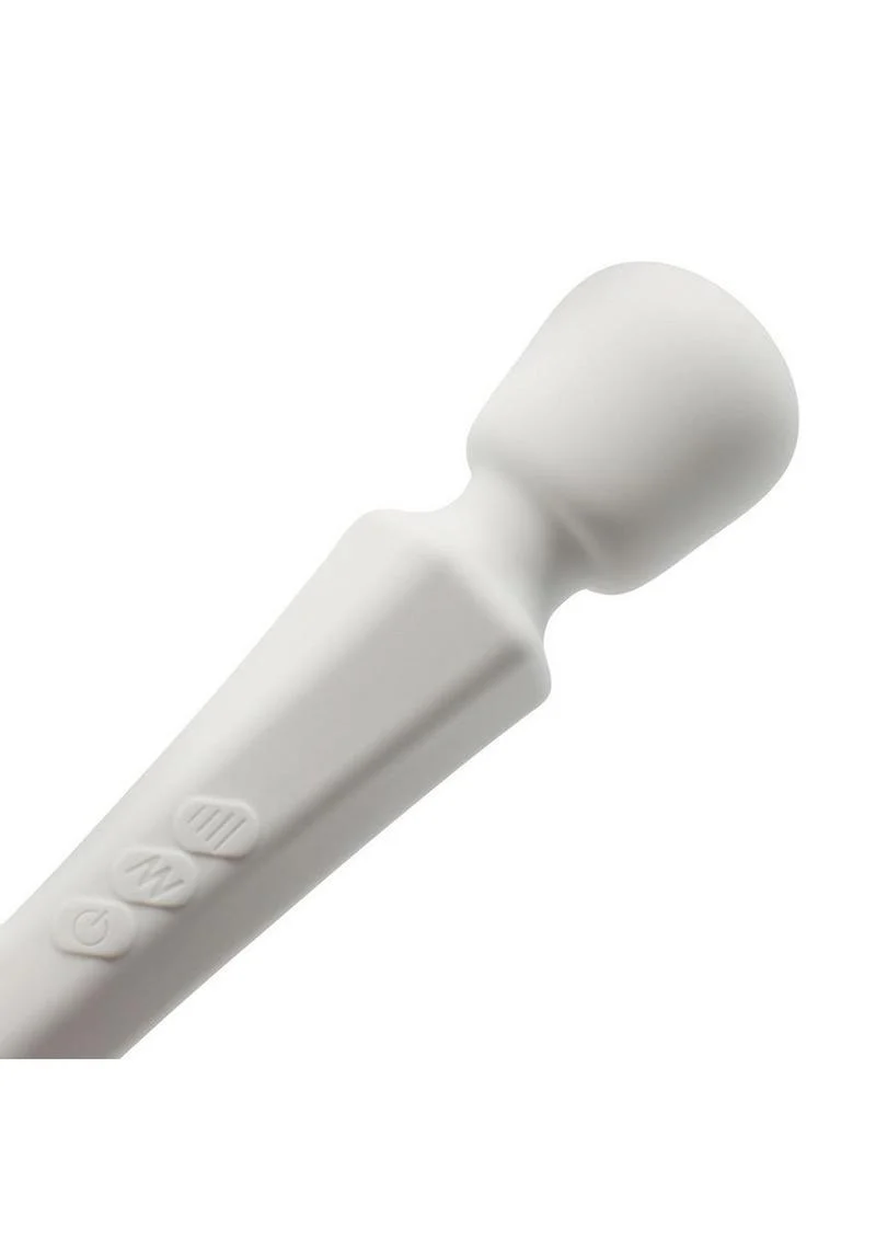 Pixey Aquamini Rechargeable Silicone Body Wand - White Edition - Image 4