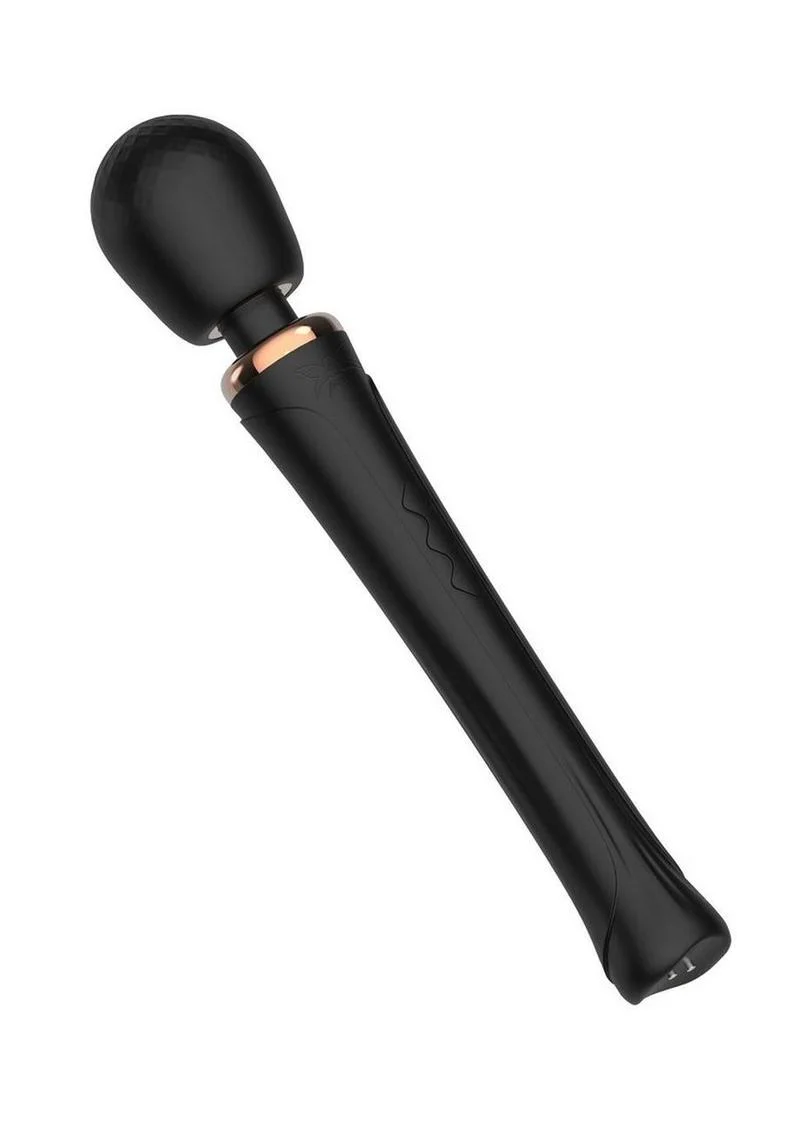 Pixey Aquawand Rechargeable Silicone Body Wand - Black Edition - Image 3