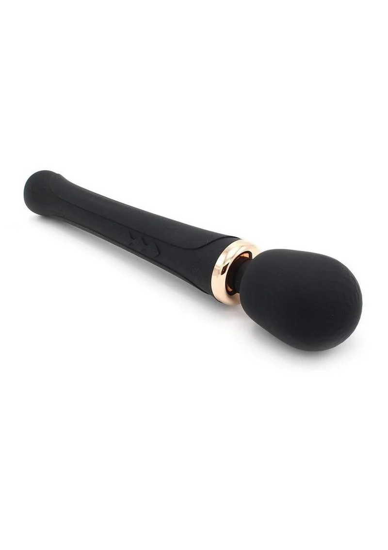 Pixey Aquawand Rechargeable Silicone Body Wand - Black Edition - Image 4