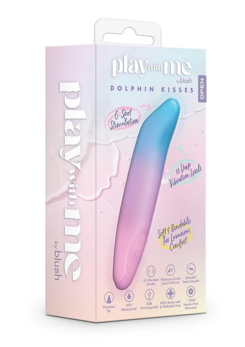 Play with Me Dolphin Kisses Rechargeable Silicone G-Spot Bullet Vibrator - Image 2