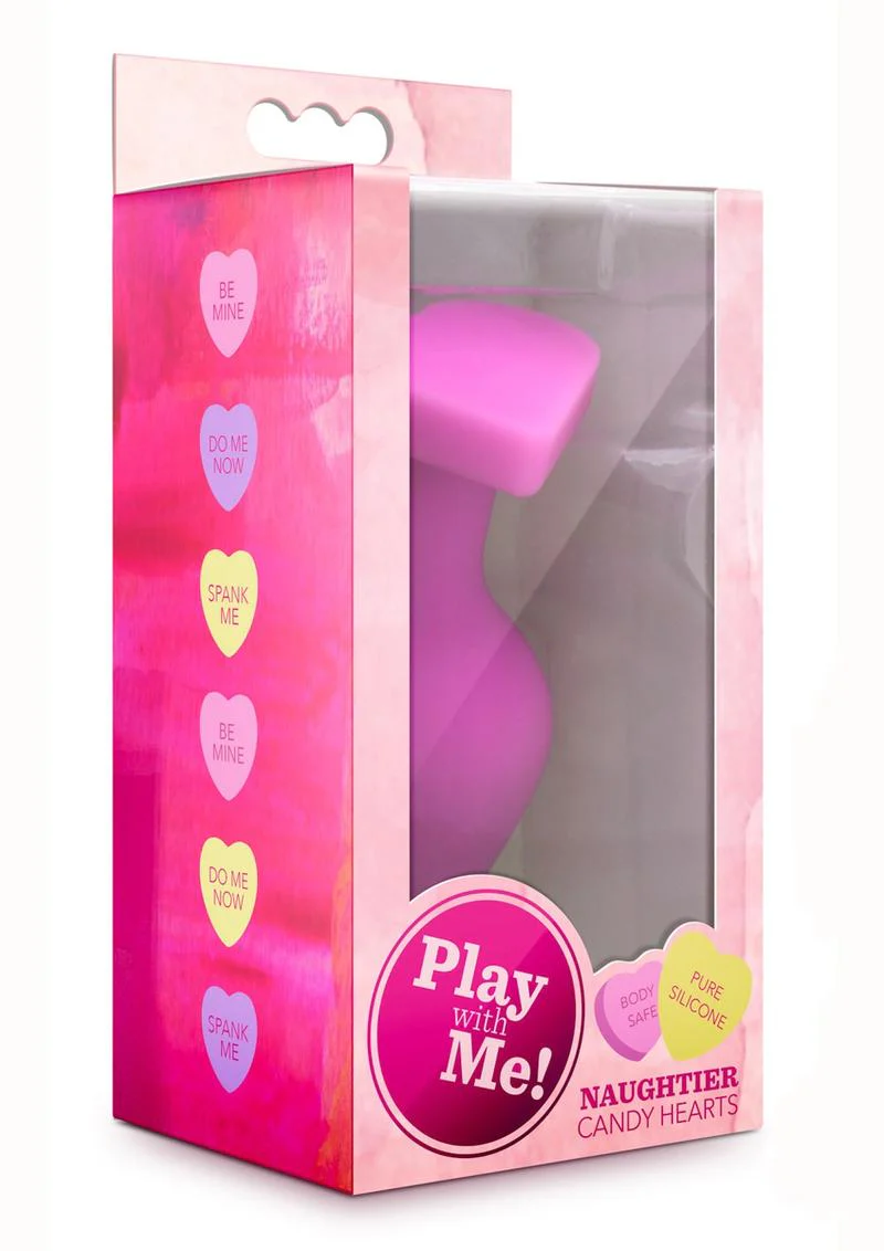 Play with Me Naughtier Candy Heart Ride Me Silicone Butt Plug - Image 2
