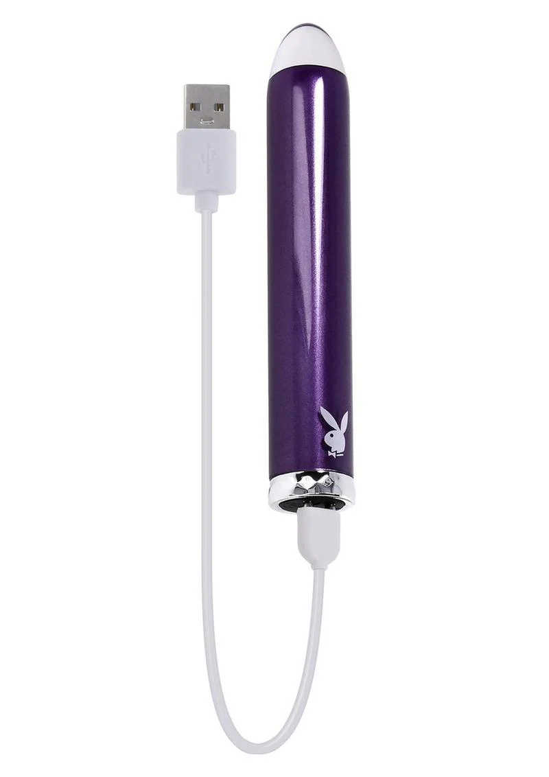 Playboy Amethyst Rechargeable Silicone Vibrator - Image 4