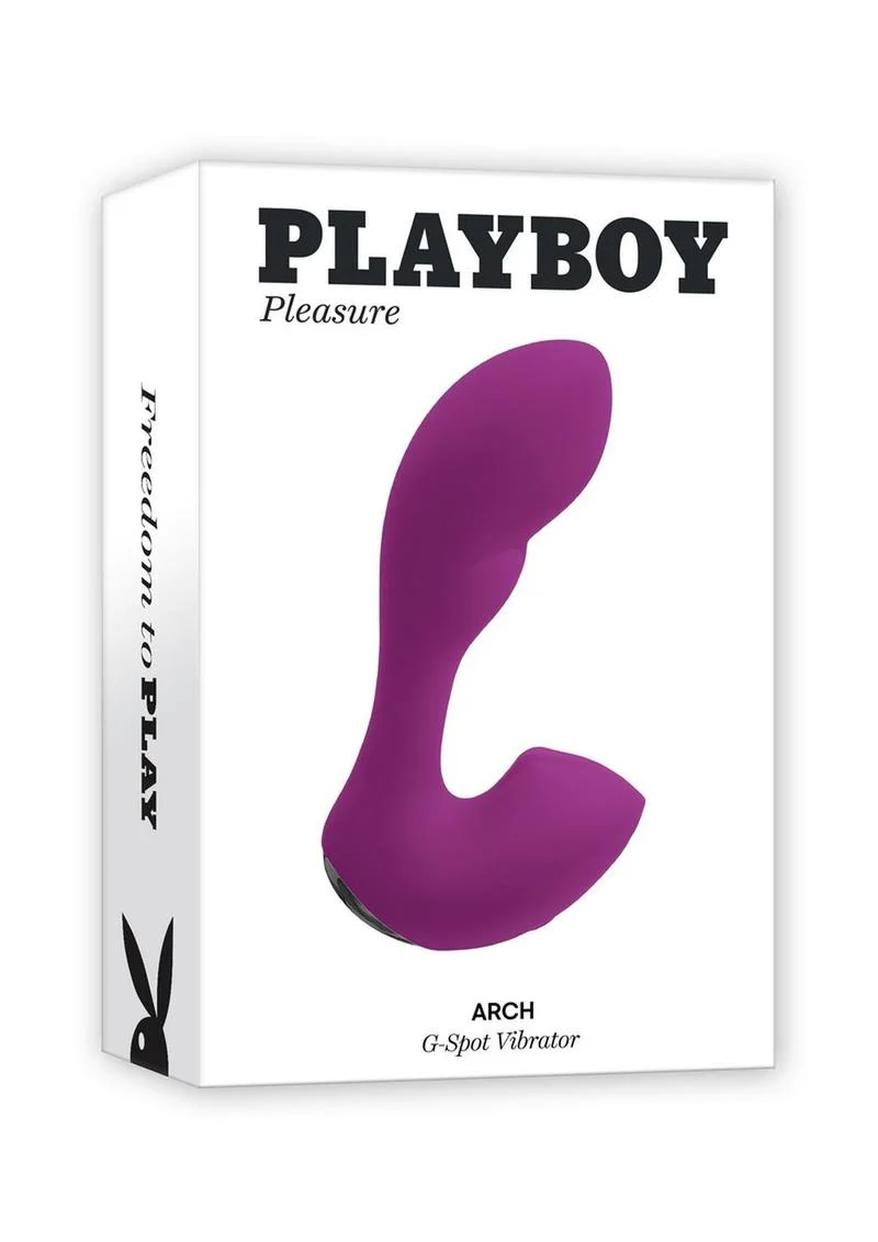 Playboy Arch Rechargeable Silicone Vibrator with Clitoral Stimulator - Image 2