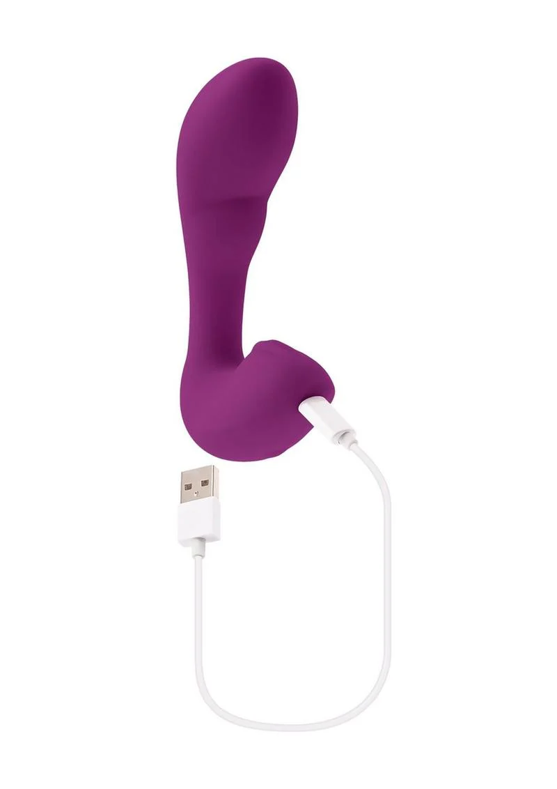 Playboy Arch Rechargeable Silicone Vibrator with Clitoral Stimulator - Image 4
