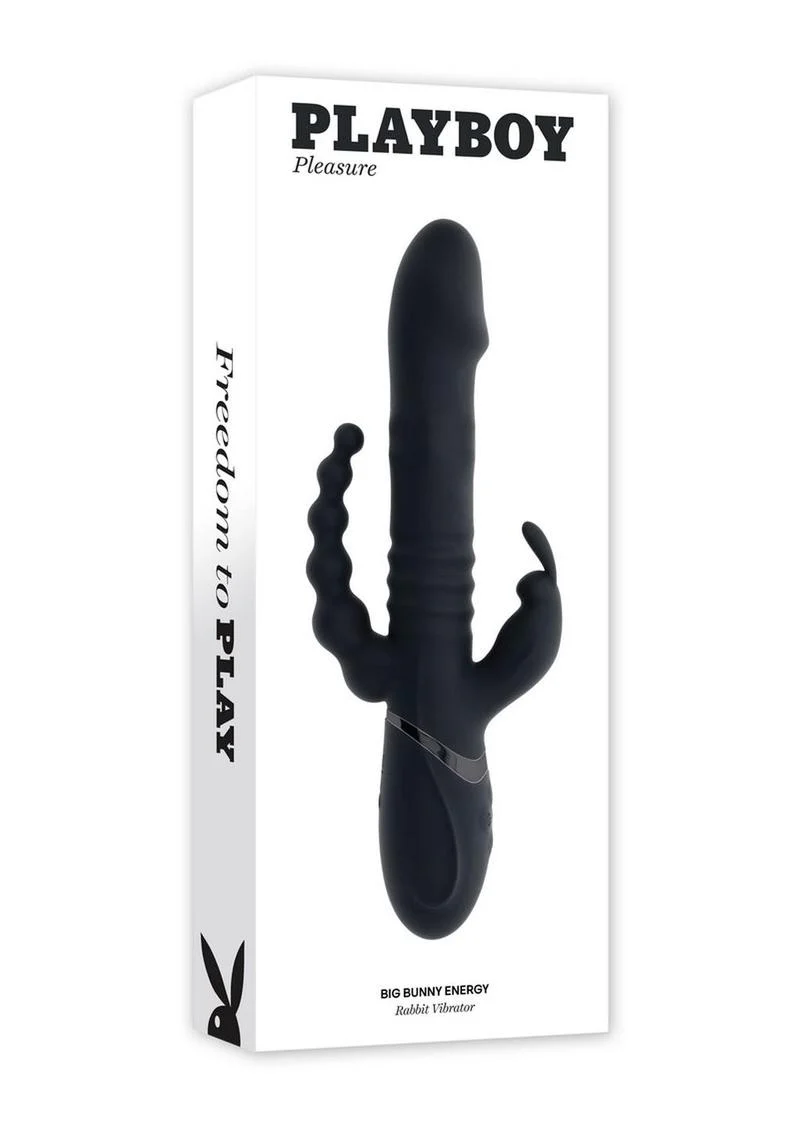 Playboy Big Bunny Energy Rechargeable Silicone Rabbit Vibrator - Image 2