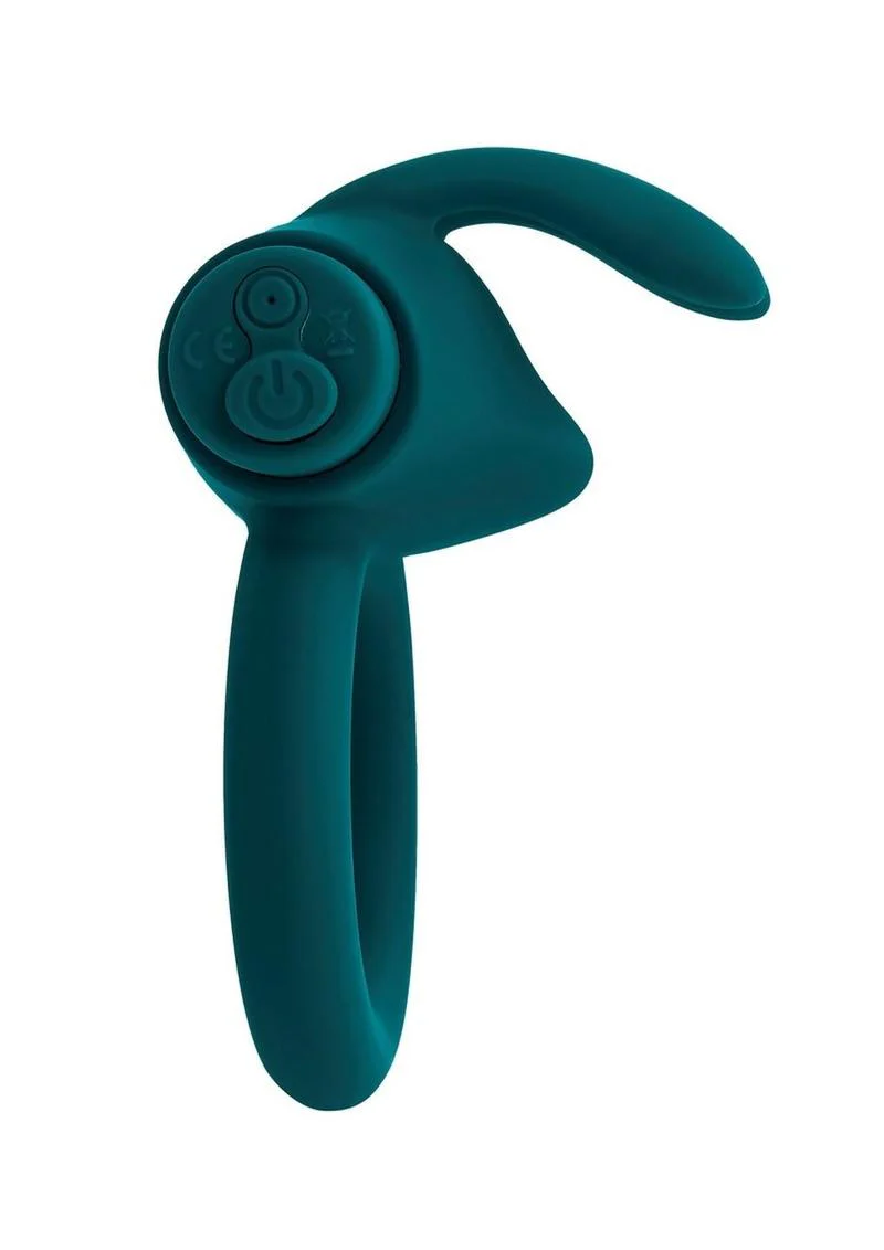 Playboy Bunny Buzzer Rechargeable Silicone Cock Ring - Image 3