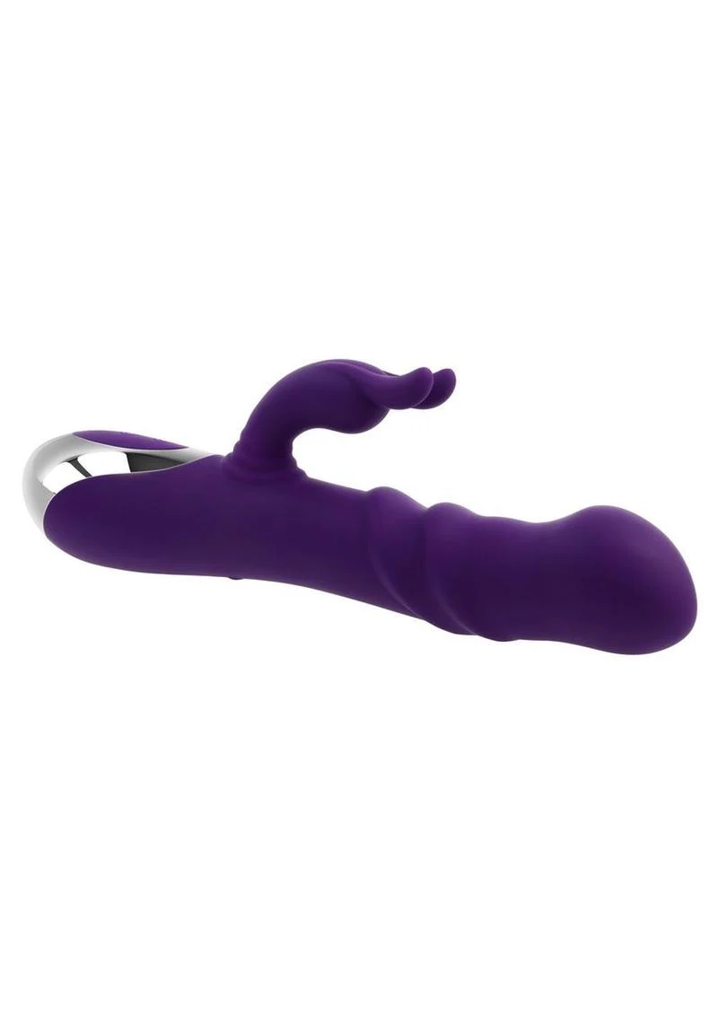 Playboy Bunny Punch Rechargeable Silicone Rabbit Vibrator with Twirly G-Spot Head - Image 3