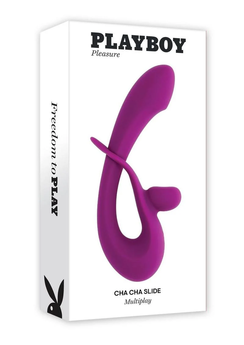 Playboy Cha Cha Slide Rechargeable Silicone Dual Vibrator - Image 2
