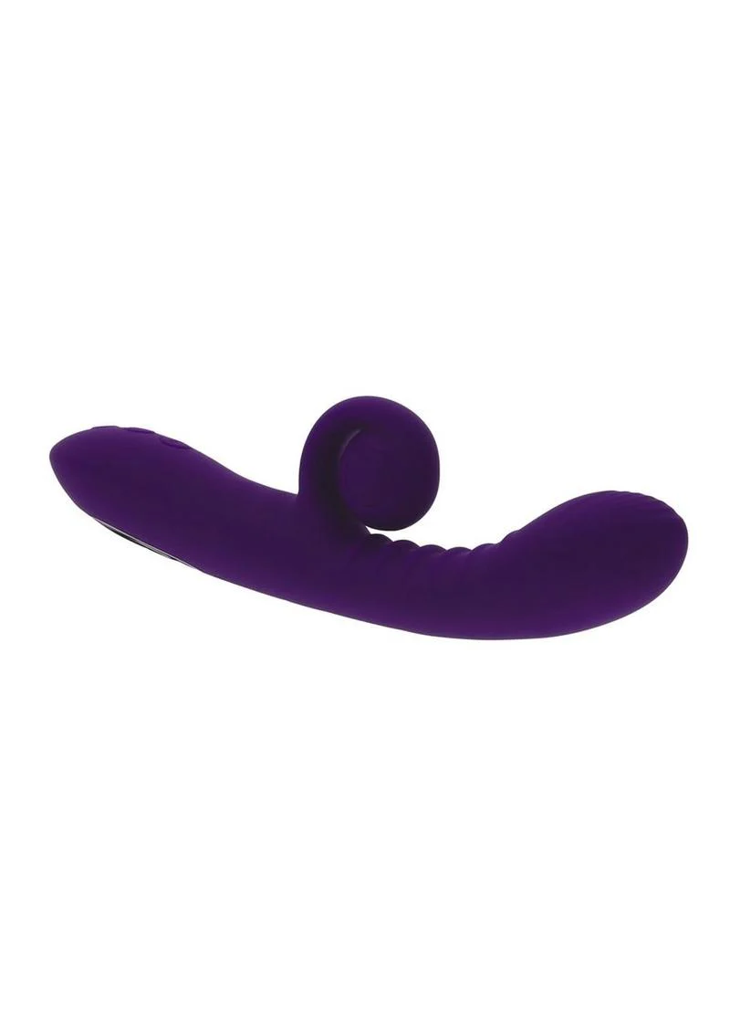Playboy Curlicue Rechargeable Silicone Rabbit Vibrator - Image 3