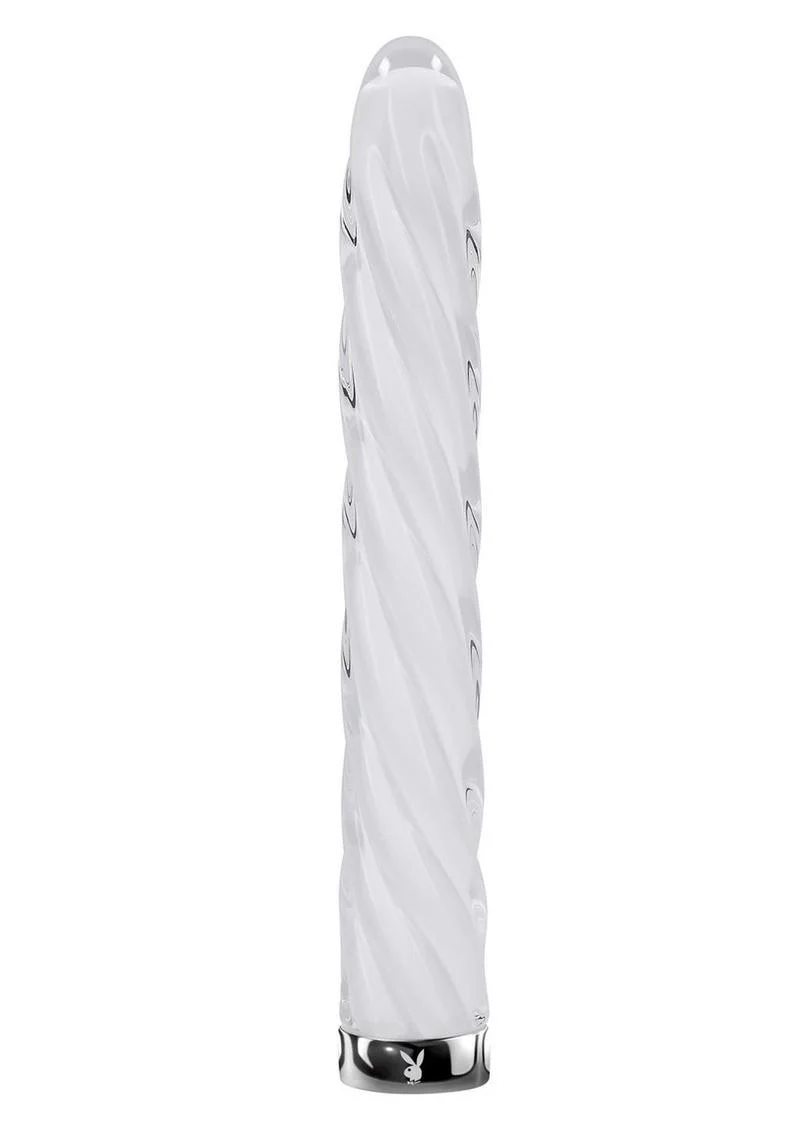 Playboy In A Twist Rechargeable Glass Vibrator
