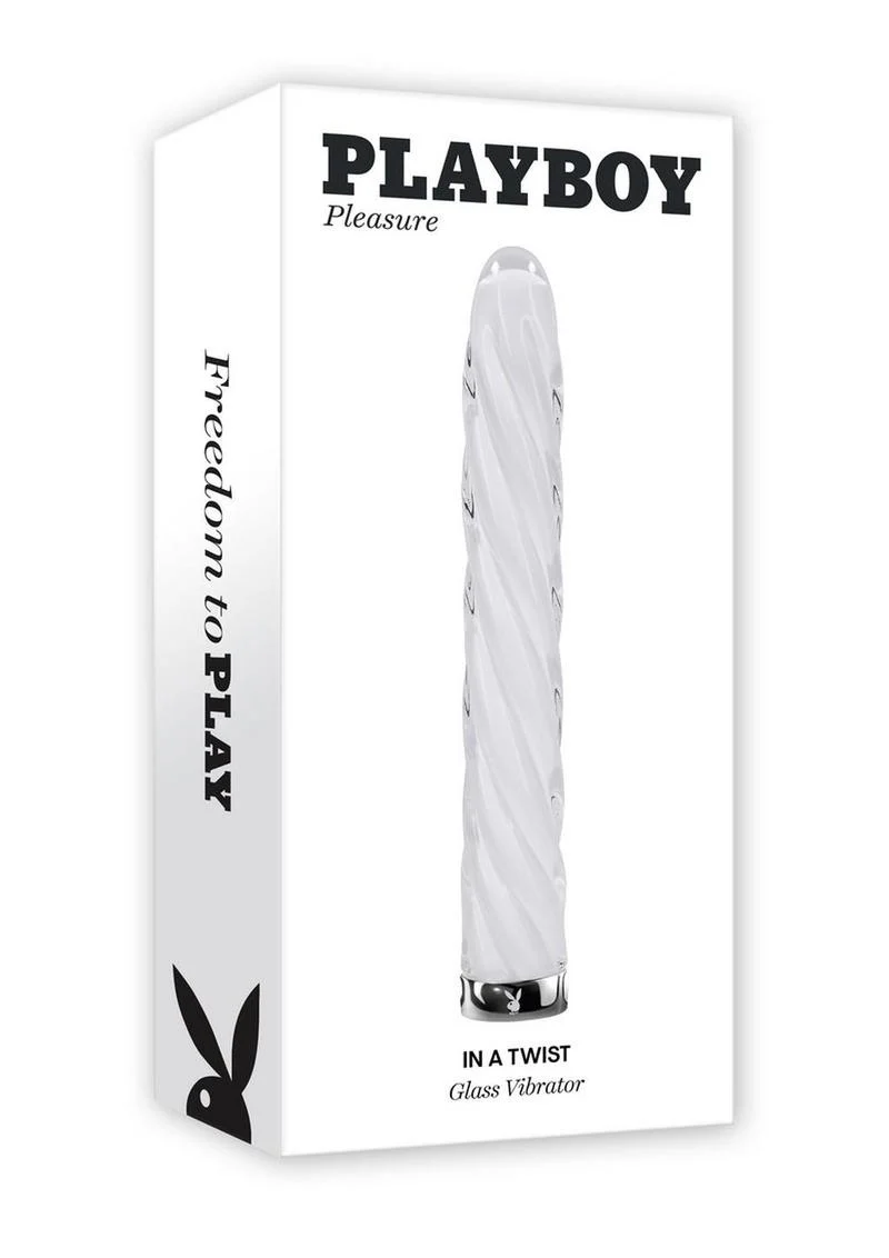 Playboy In A Twist Rechargeable Glass Vibrator - Image 2