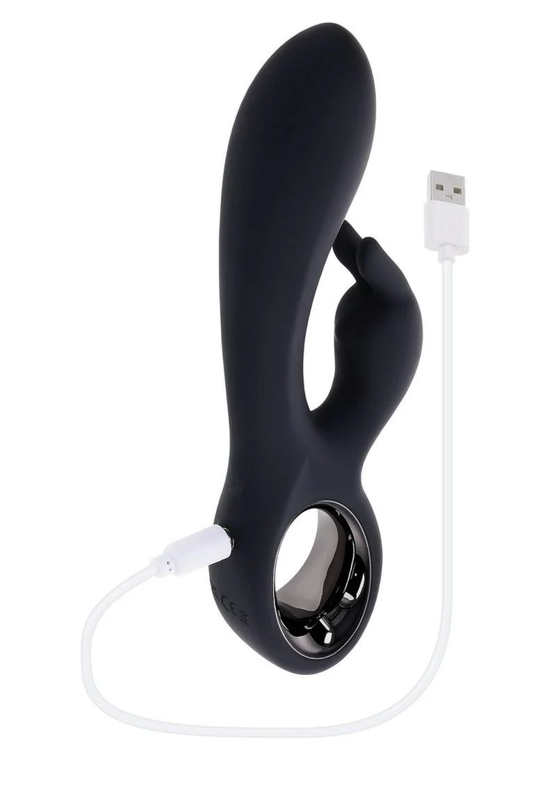 Playboy Late Night Bunny Rechargeable Silicone Dual Vibrator - Image 4