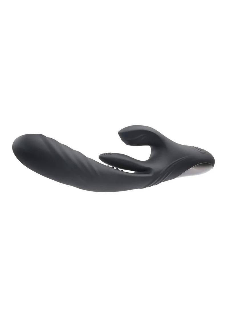 Playboy Rapid Rabbit Rechargeable Silicone Vibrator - Image 3
