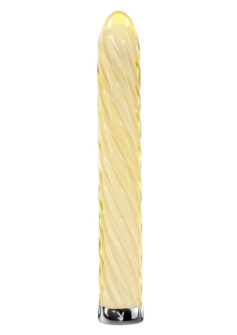 Playboy Twist Of Fate Rechargeable Glass Twirling Vibrator