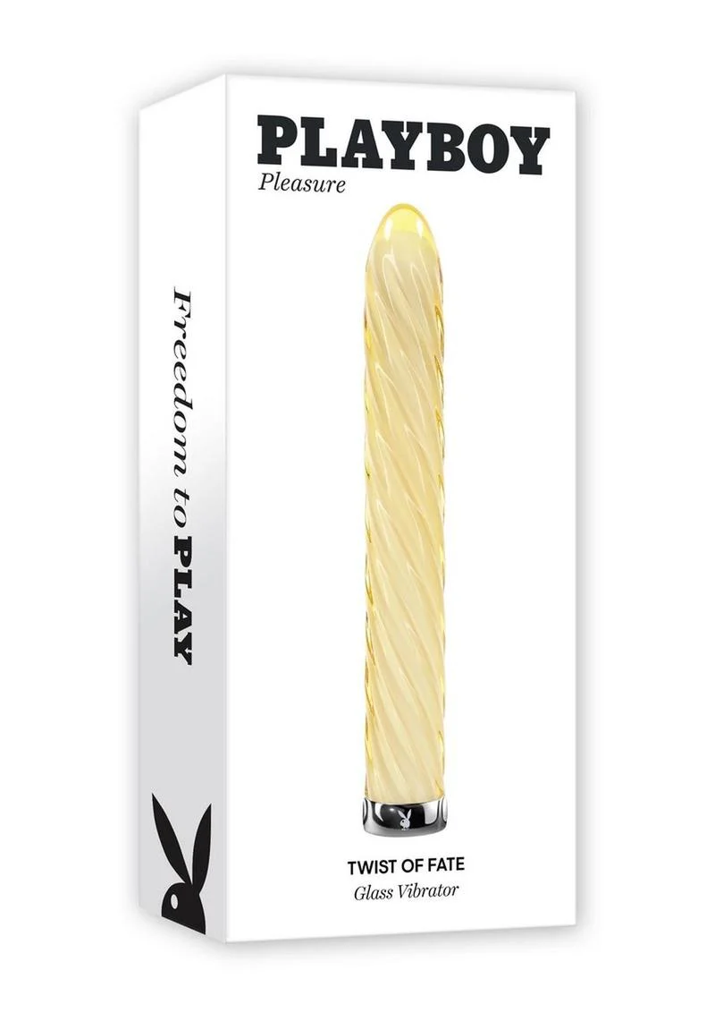 Playboy Twist Of Fate Rechargeable Glass Twirling Vibrator - Image 2