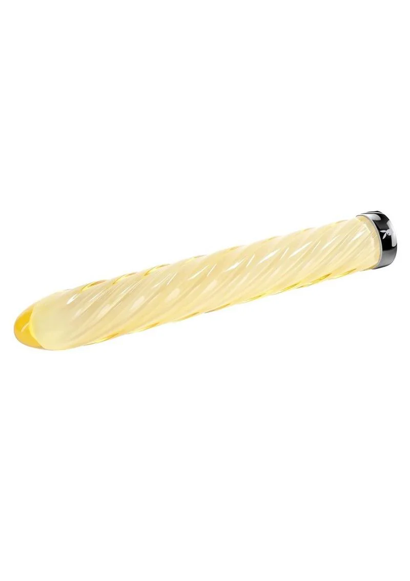 Playboy Twist Of Fate Rechargeable Glass Twirling Vibrator - Image 3