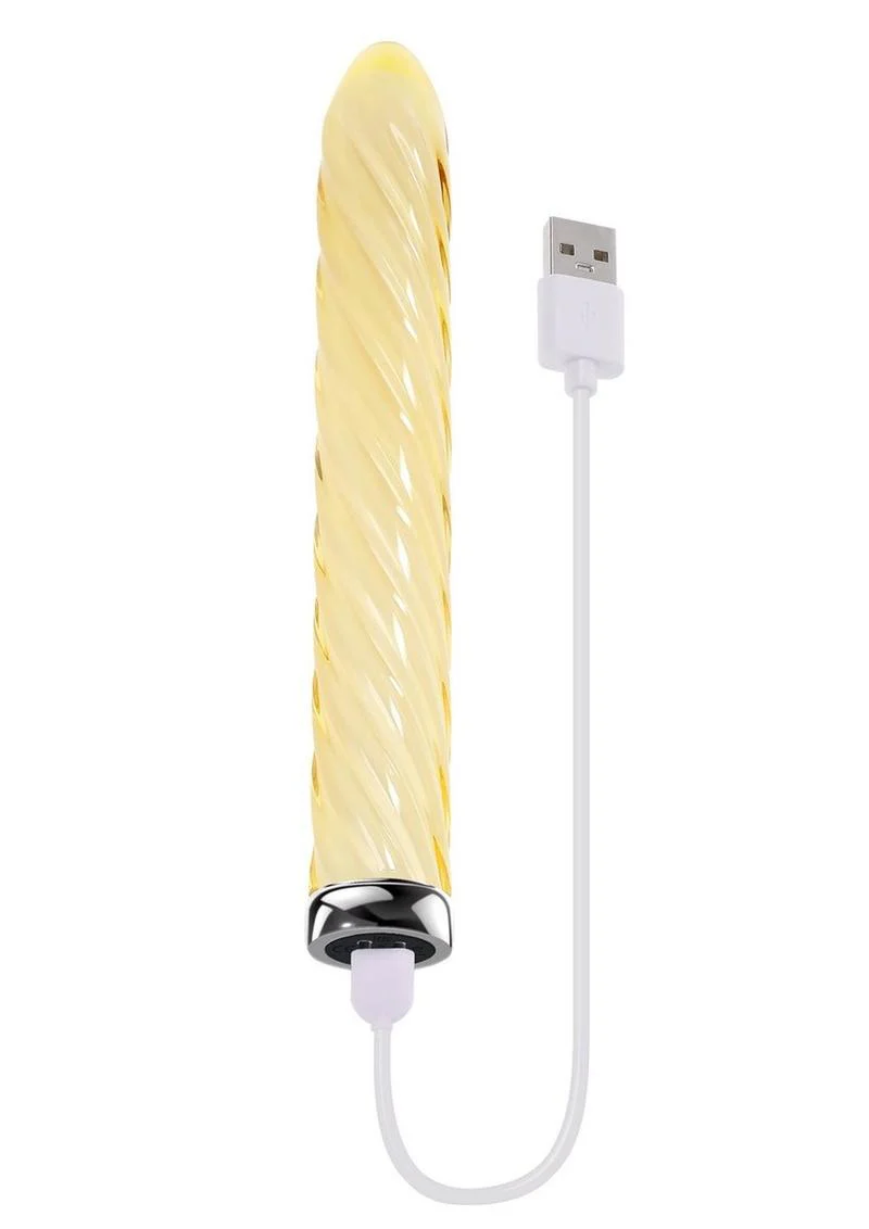 Playboy Twist Of Fate Rechargeable Glass Twirling Vibrator - Image 4