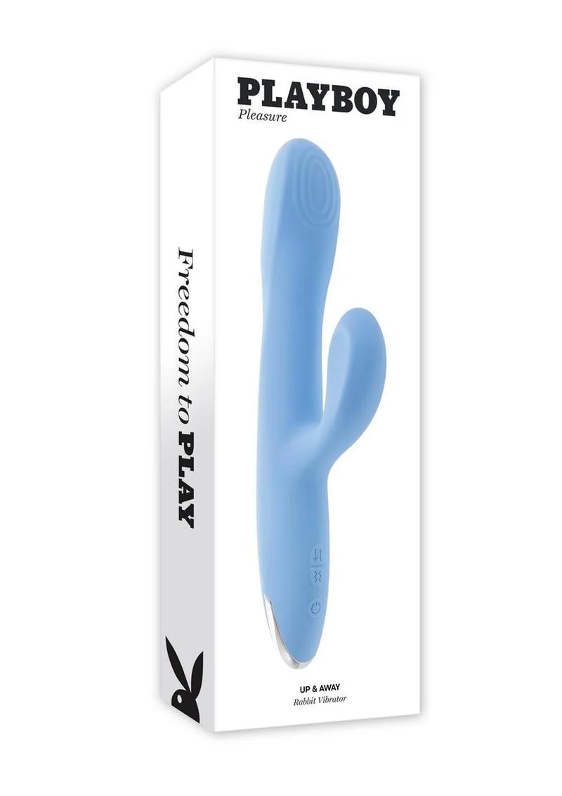 Playboy Up and Away Rechargeable Silicone Rabbit Vibrator - Image 2