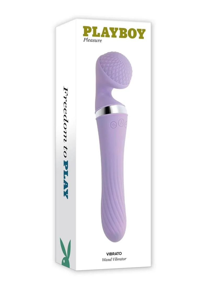 Playboy Vibrato Rechargeable Silicone Dual Ended Wand - Image 2