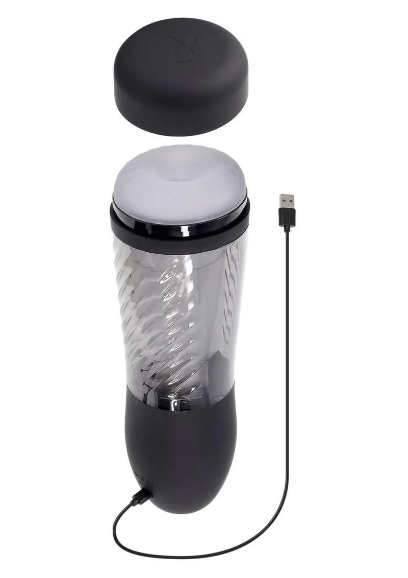 Playboy Whirlwind Rechargeable Thrusting and Spinning Stroker - Image 4