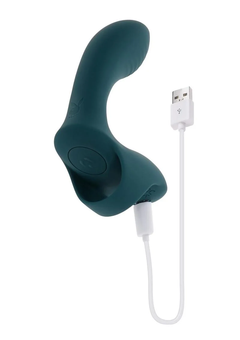 Playboy Wrapped Around Your Finger Silicone Rechargeable Finger Vibrator - Image 4