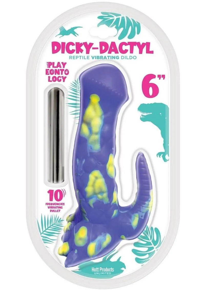 Playeontology Series Dickydactyl Rechargeable Silicone Vibrating Dildo - Image 2