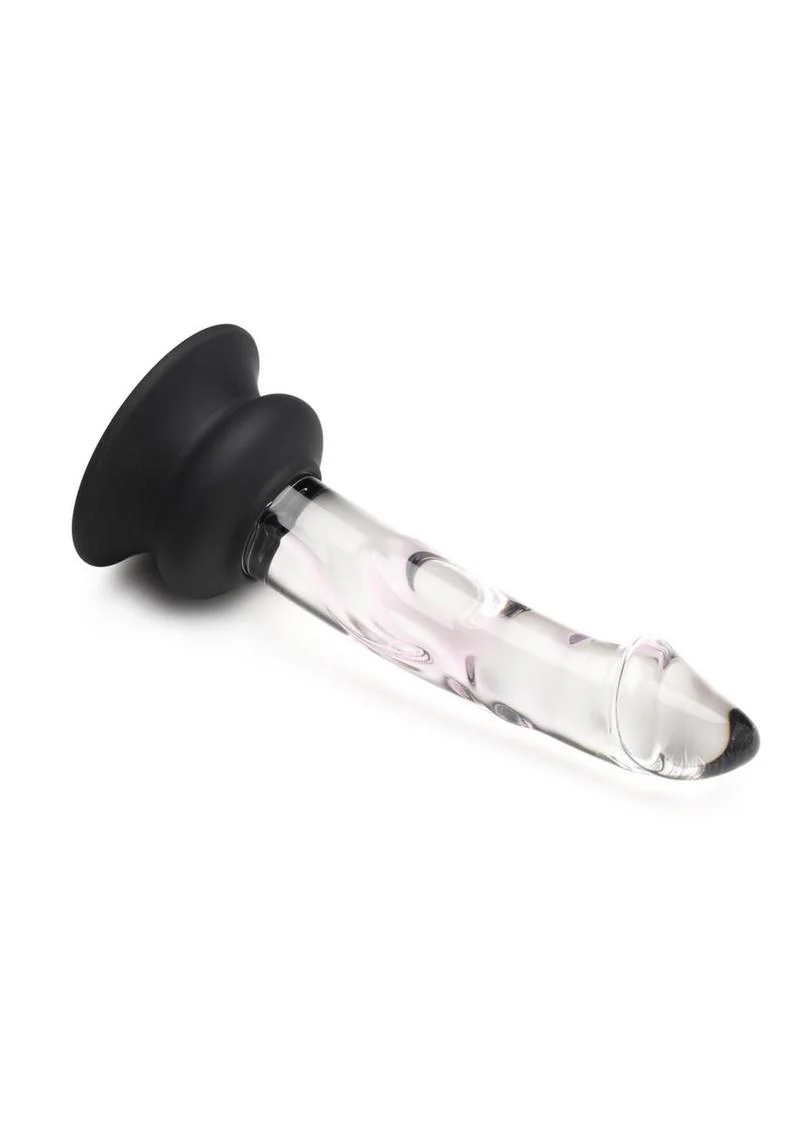 Pleasure Crystals Glass Dildo with Silicone Base - Image 11